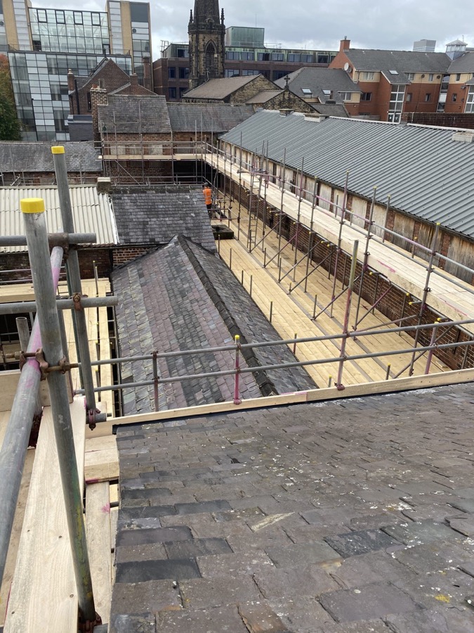 Safe access scaffolding installation