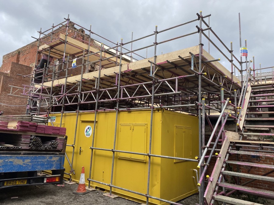 Residential scaffolding project