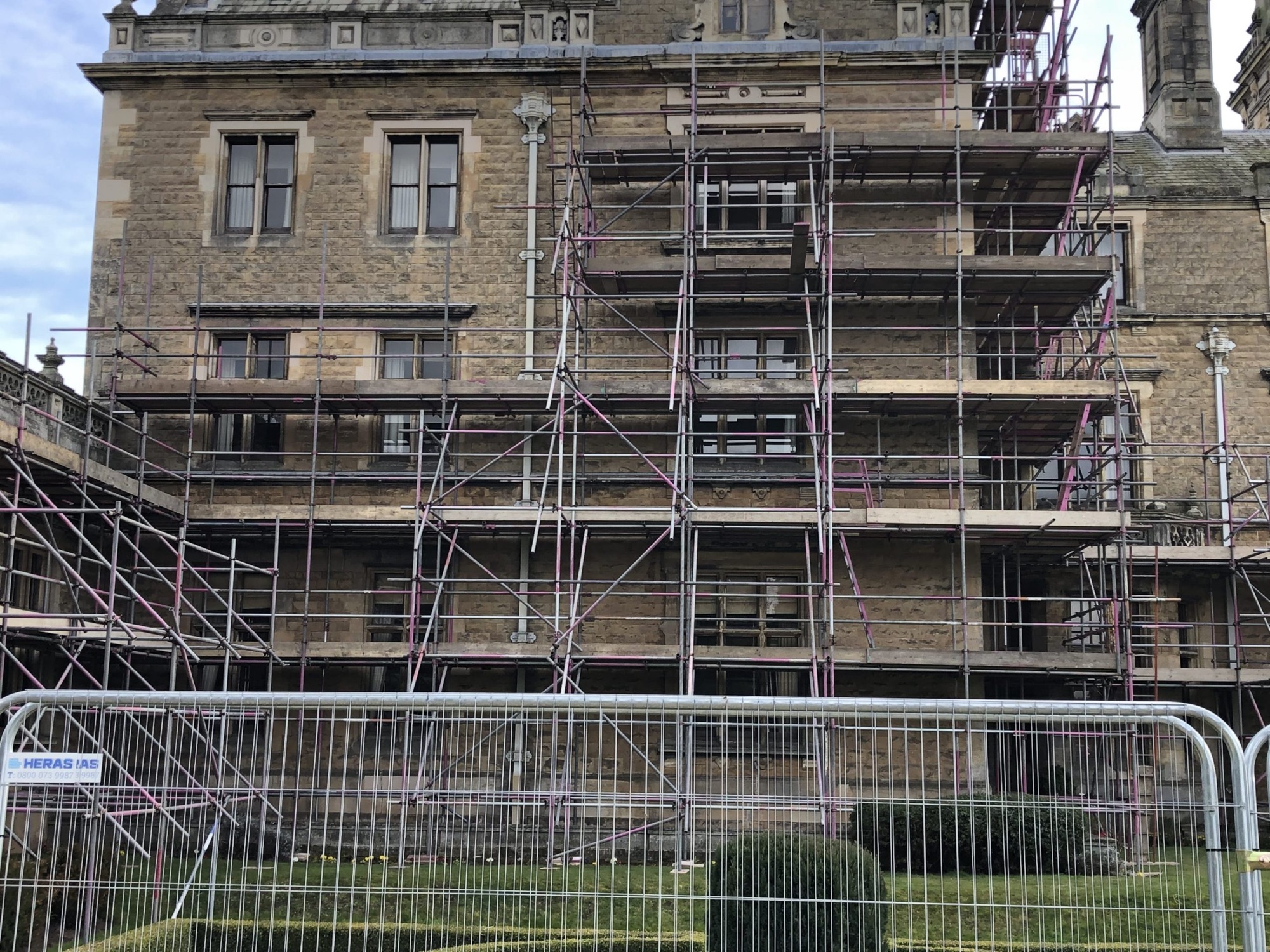 Scaffolding supplied and assembled by CD Scaffolding